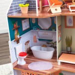 Casuta de papusi din lemn Marlow Dollhouse EZ Kraft Assembly cu lumini sunete si pat rabatabil Kidkraft